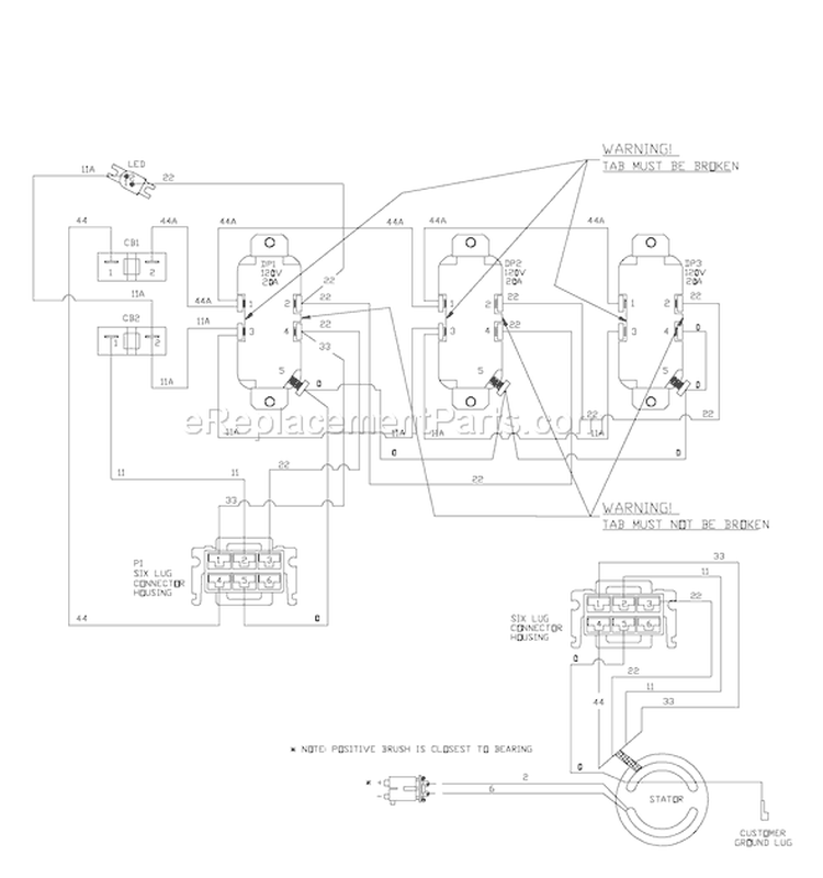Page F Diagram and Parts List for 030248-1  Briggs and Stratton Generator